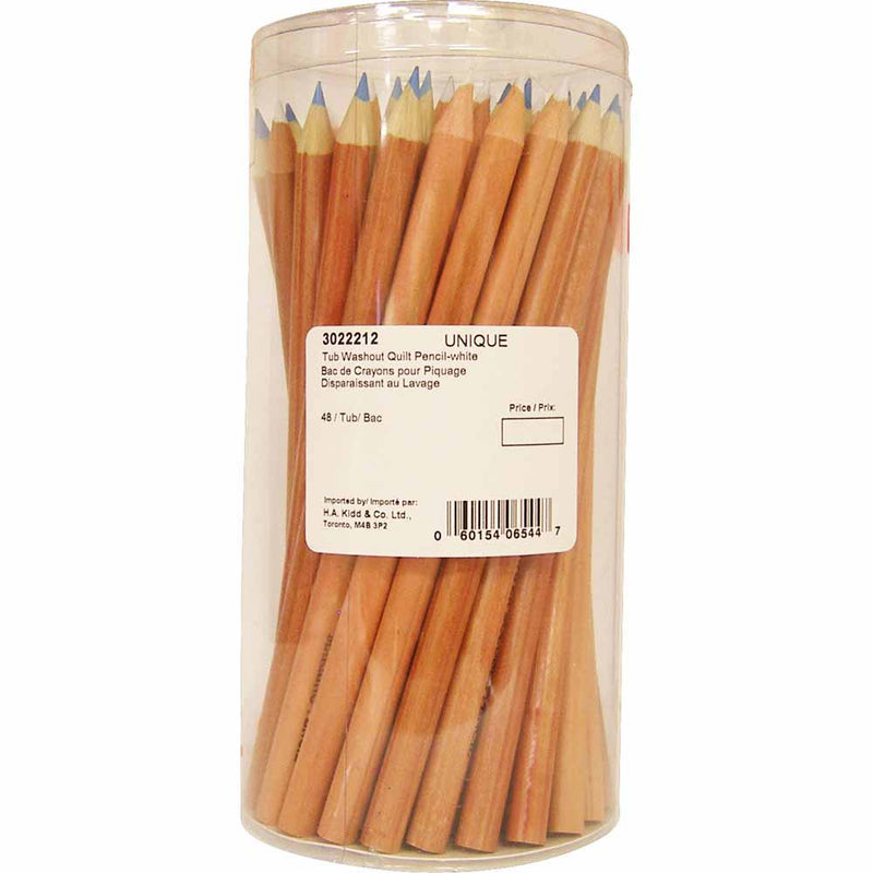 Boîte de crayons blancs et bleus solubles à l'eau - 48 unités