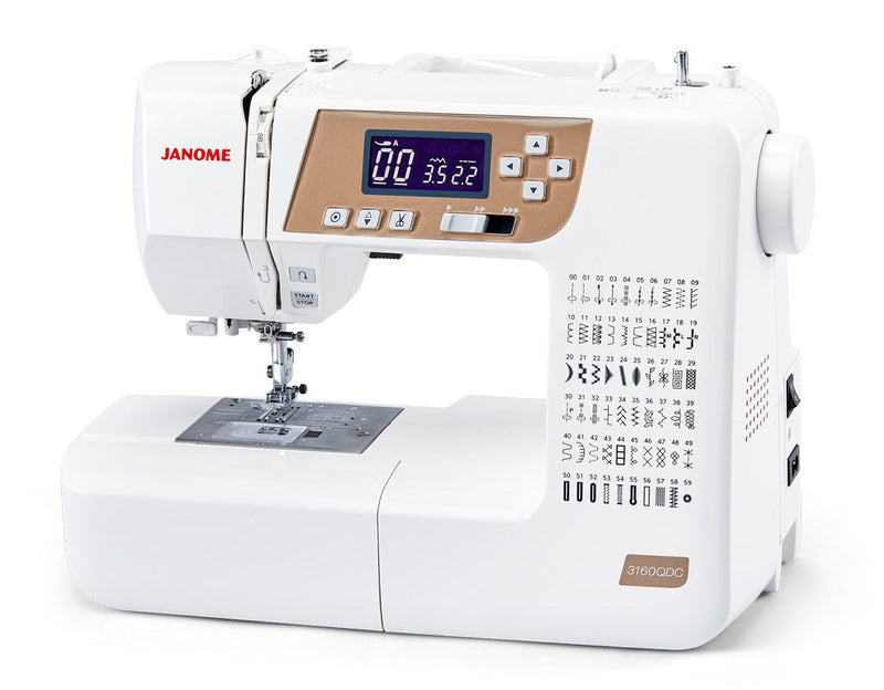 DEMO Janome 3160QDC-T Machine à coudre avec table d'extension