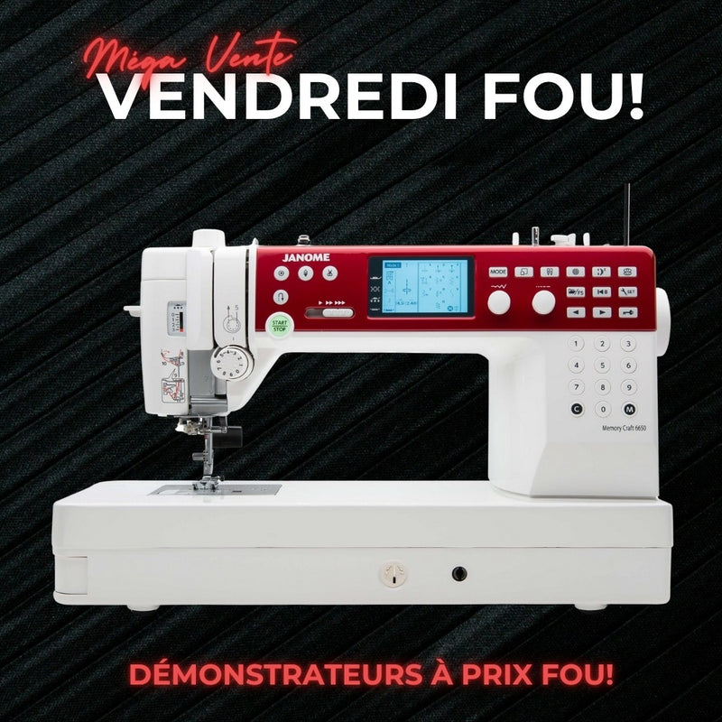 Machine à coudre Janome Memory Craft 6650 - Démonstrateur