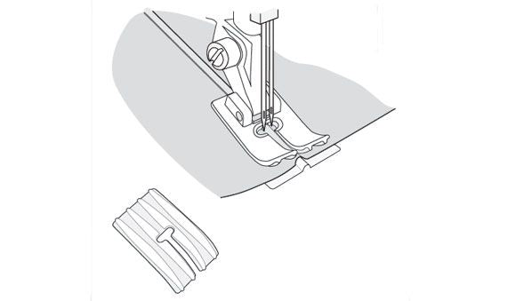 Pied à 3 nervures avec plaque de relief