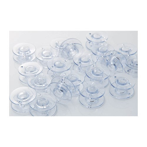 Brother SA155 Canettes transparentes en plastique, emballage de 10, taille 9,4